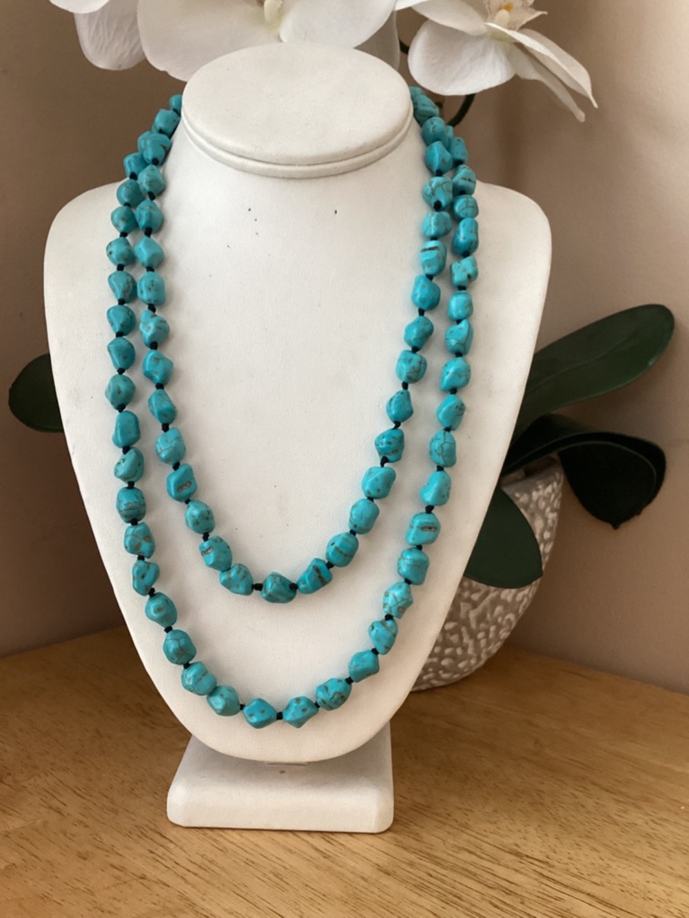 Turquoise Luxury Designer Style Necklace Bold Elegant Statement Piece